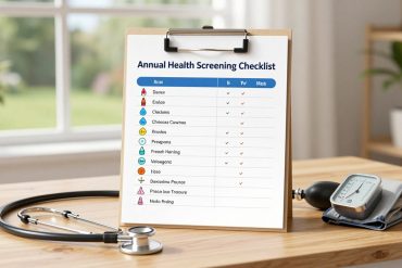 Annual health screening checklist